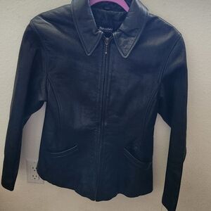 3M Thinsulate Women's Leather Jacket in Black